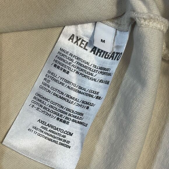 Alex Arigato Natural Yellow Short Sleeve Cotton Crewneck London T-Shirt Medium - Picture 4 of 6